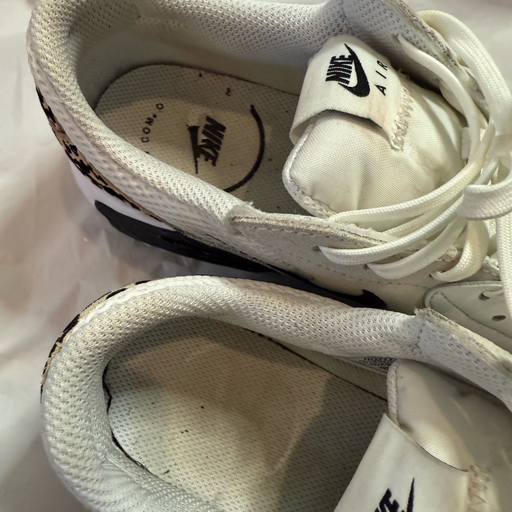 Nike Air Max Excee White and Black with Cheetah print - Air Max Cushioning - Picture 9 of 9